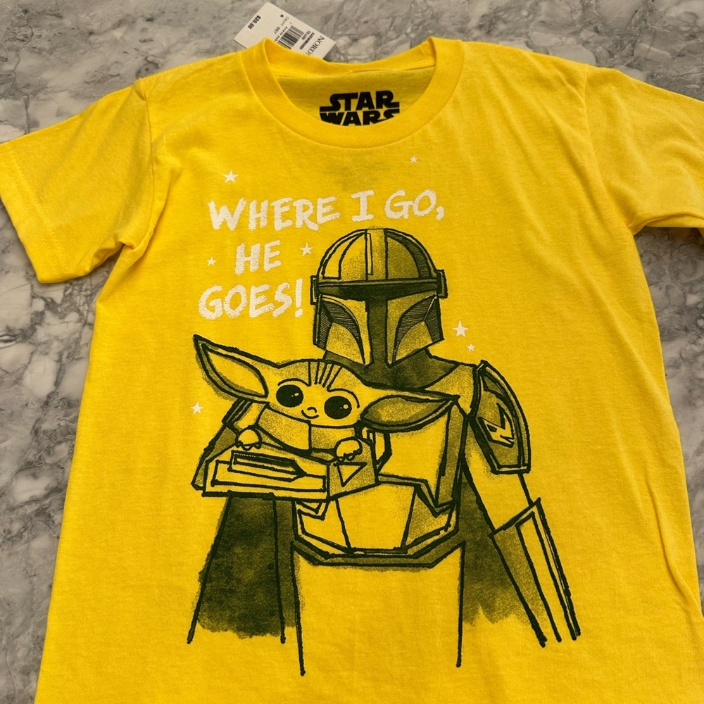 Kid’s Star Wars Yellow Graphic T-Shirt